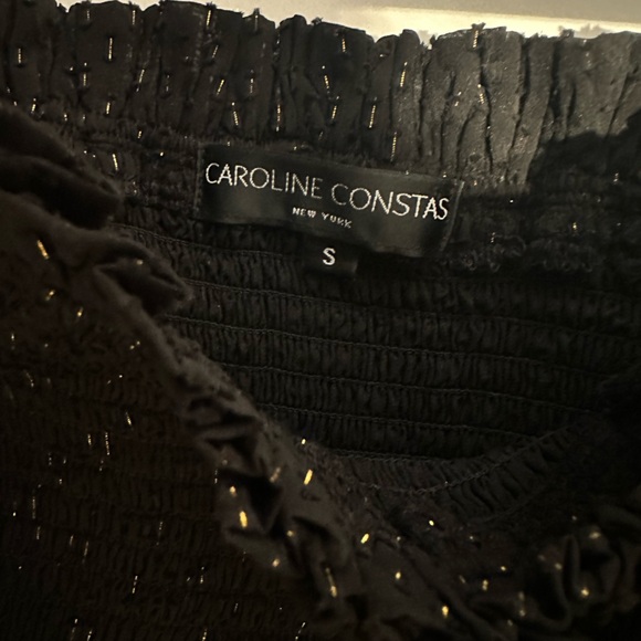 Caroline Constas Alexa smocked metallic blouson mini dress - Picture 7 of 11